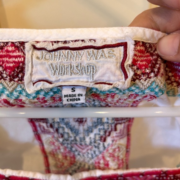 Embroidered Johnny Was short sleeve top size Small - Picture 2 of 4